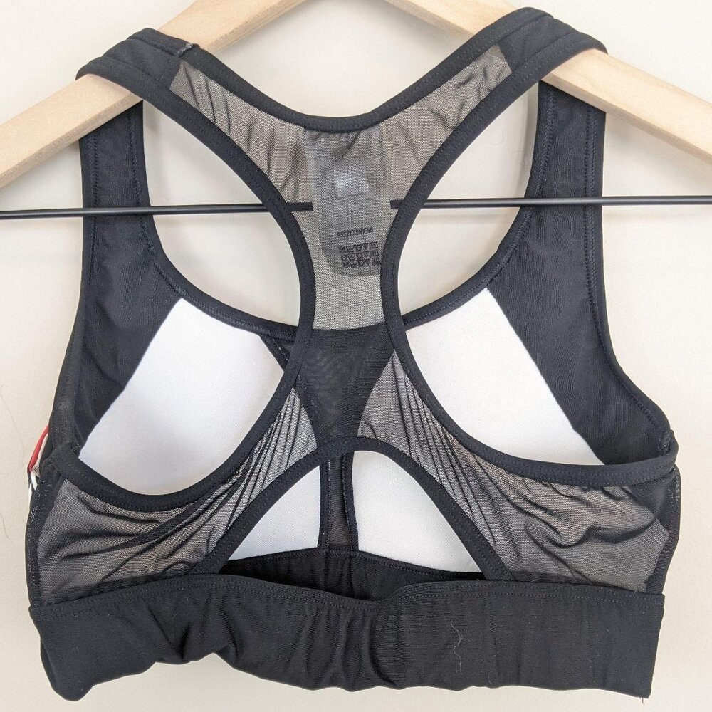Victoria's Secret PINK black multicolored geo print ultimate sports bra small - Picture 2 of 9